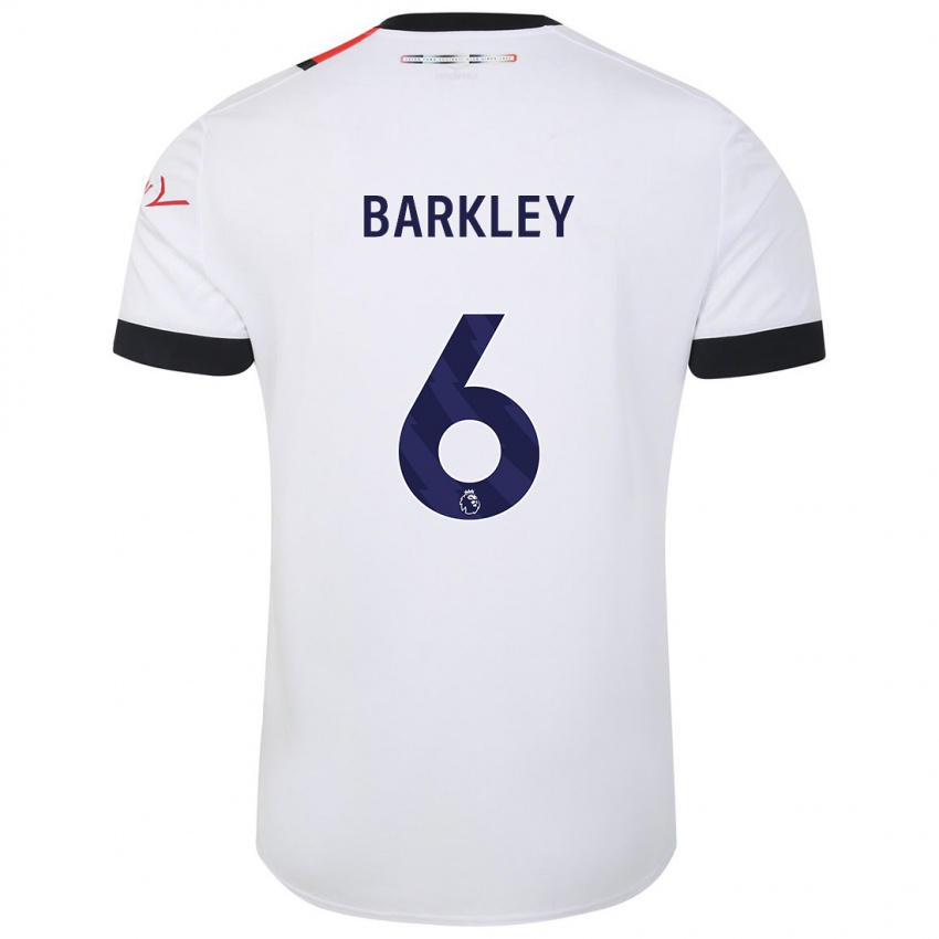 Herren Ross Barkley #6 Weiß Auswärtstrikot Trikot 2023/24 T-Shirt Schweiz