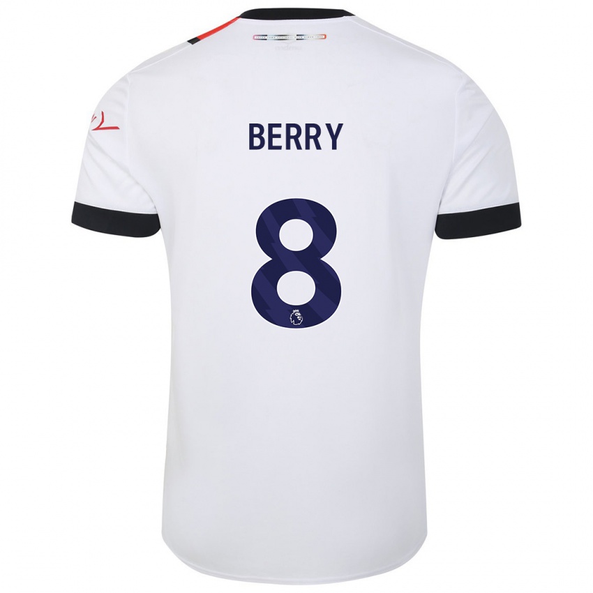 Herren Luke Berry #8 Weiß Auswärtstrikot Trikot 2023/24 T-Shirt Schweiz