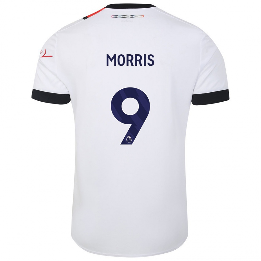 Herren Carlton Morris #9 Weiß Auswärtstrikot Trikot 2023/24 T-Shirt Schweiz