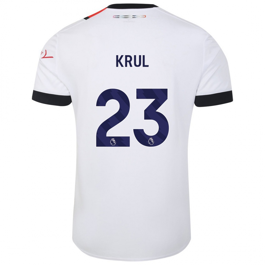 Herren Tim Krul #23 Weiß Auswärtstrikot Trikot 2023/24 T-Shirt Schweiz