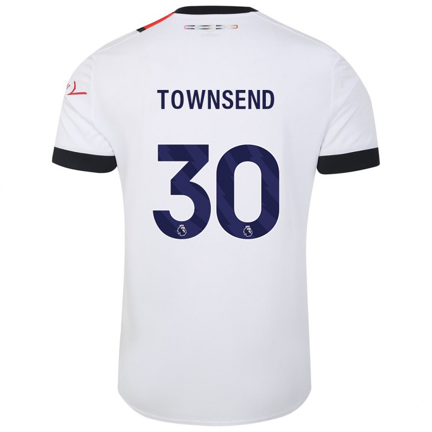 Herren Andros Townsend #30 Weiß Auswärtstrikot Trikot 2023/24 T-Shirt Schweiz