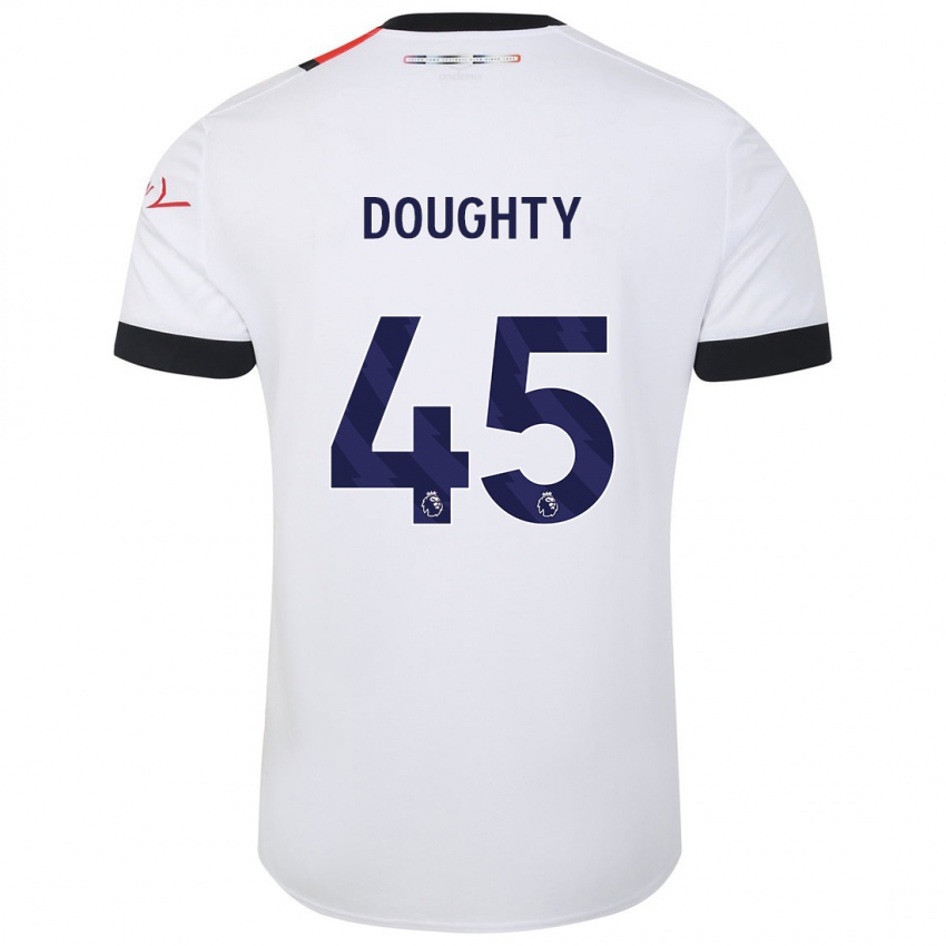 Herren Alfie Doughty #45 Weiß Auswärtstrikot Trikot 2023/24 T-Shirt Schweiz