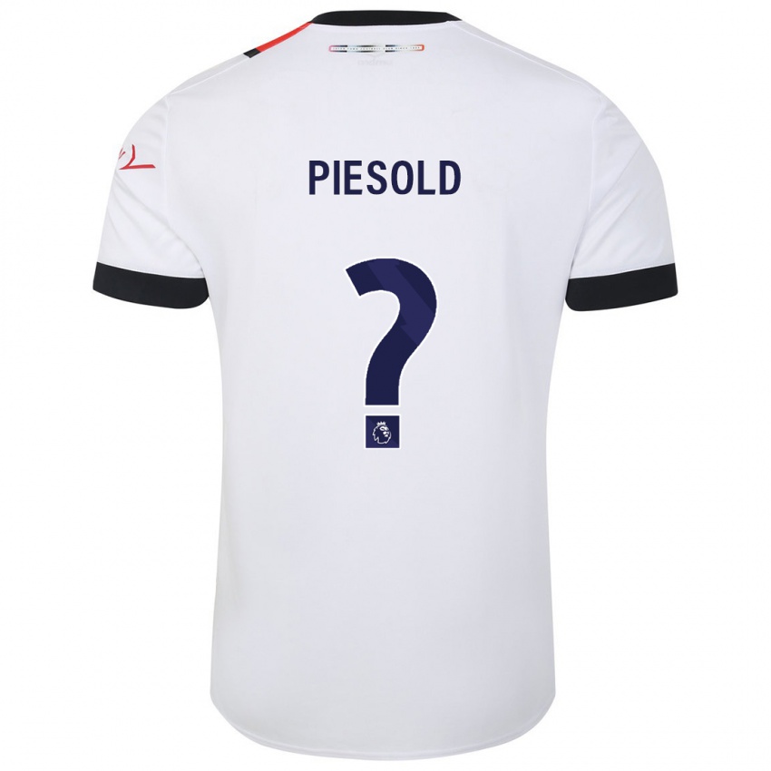 Herren Axel Piesold #0 Weiß Auswärtstrikot Trikot 2023/24 T-Shirt Schweiz