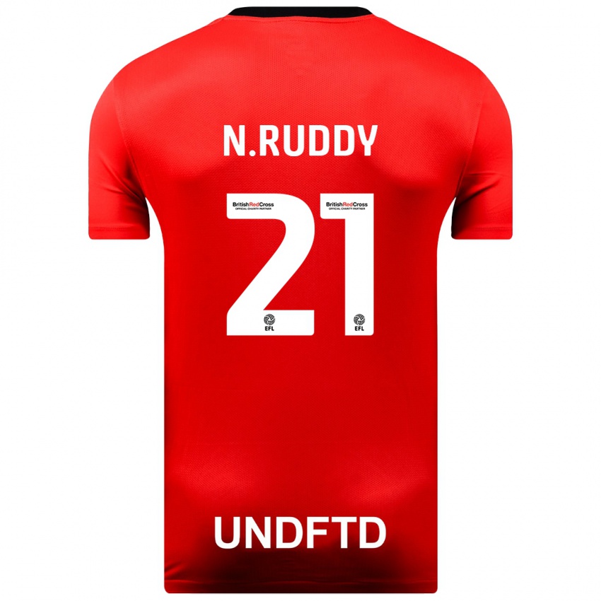 Herren John Ruddy #21 Rot Auswärtstrikot Trikot 2023/24 T-Shirt Schweiz