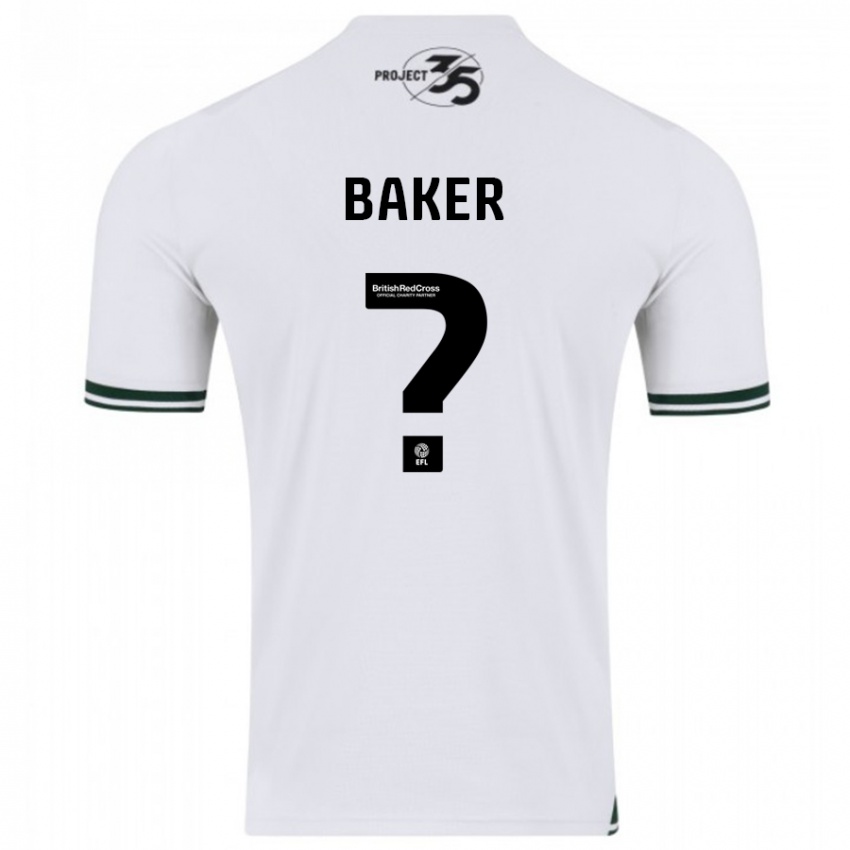 Herren Zak Baker #0 Weiß Auswärtstrikot Trikot 2023/24 T-Shirt Schweiz