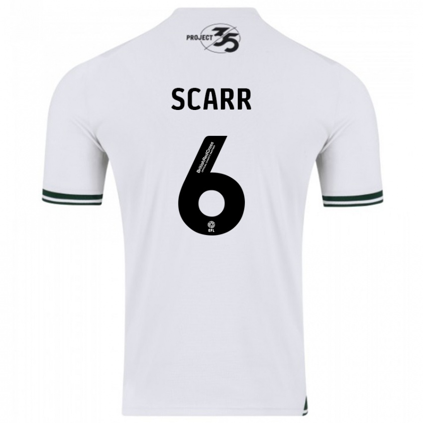Herren Dan Scarr #6 Weiß Auswärtstrikot Trikot 2023/24 T-Shirt Schweiz
