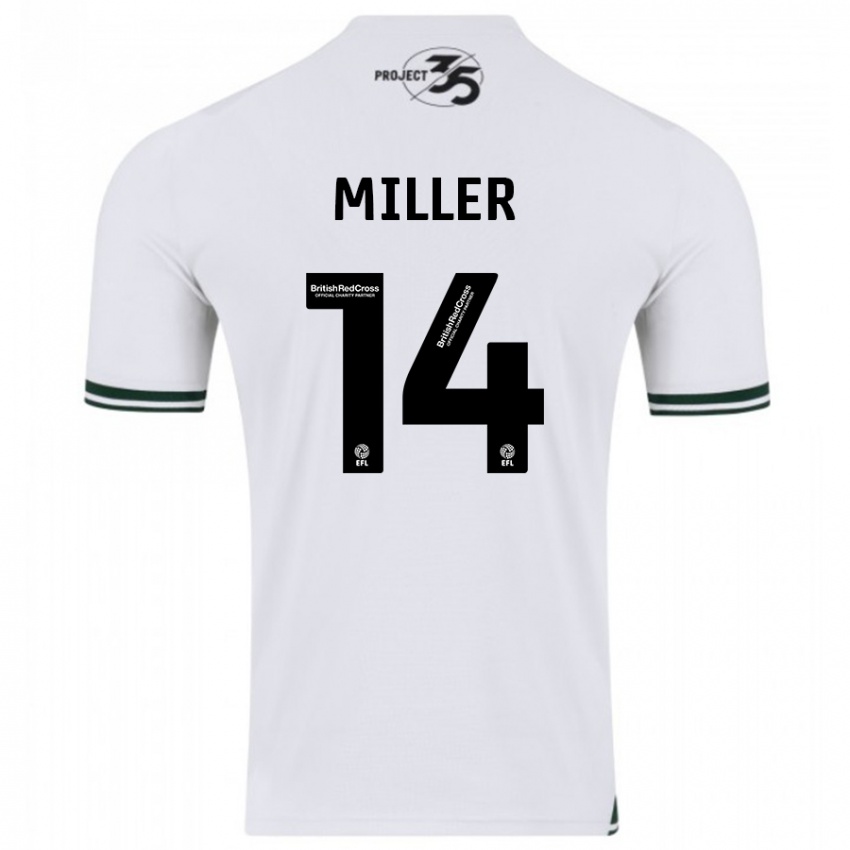 Herren Mickel Miller #14 Weiß Auswärtstrikot Trikot 2023/24 T-Shirt Schweiz