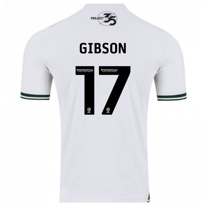 Herren Lewis Gibson #17 Weiß Auswärtstrikot Trikot 2023/24 T-Shirt Schweiz