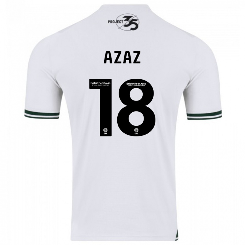 Herren Finn Azaz #18 Weiß Auswärtstrikot Trikot 2023/24 T-Shirt Schweiz