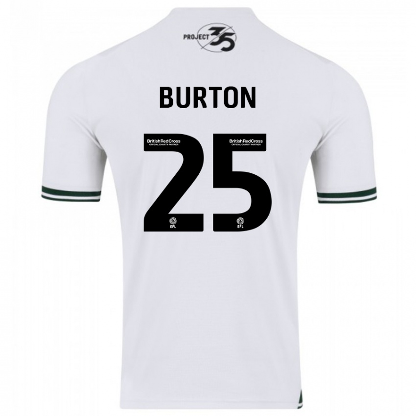 Herren Callum Burton #25 Weiß Auswärtstrikot Trikot 2023/24 T-Shirt Schweiz