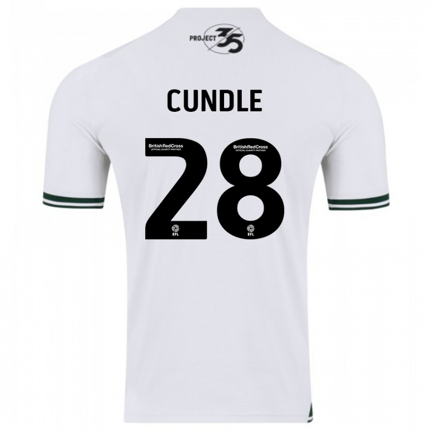 Herren Luke Cundle #28 Weiß Auswärtstrikot Trikot 2023/24 T-Shirt Schweiz