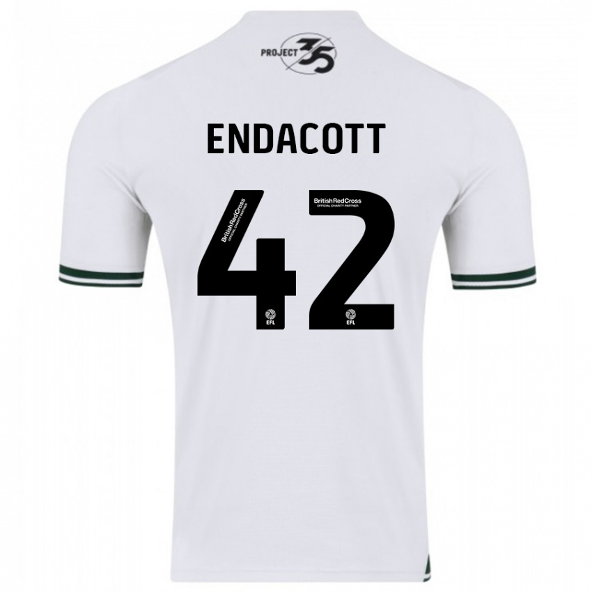 Herren Jack Endacott #42 Weiß Auswärtstrikot Trikot 2023/24 T-Shirt Schweiz