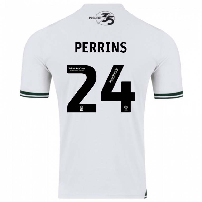 Herren Grace Perrins #24 Weiß Auswärtstrikot Trikot 2023/24 T-Shirt Schweiz