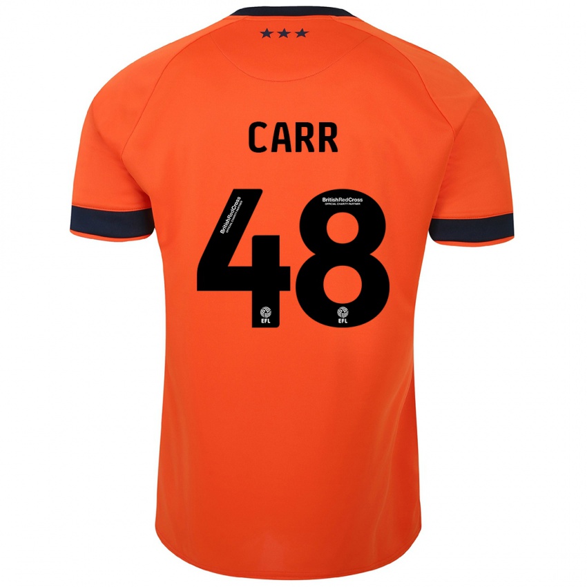 Herren Ryan Carr #48 Orangefarben Auswärtstrikot Trikot 2023/24 T-Shirt Schweiz