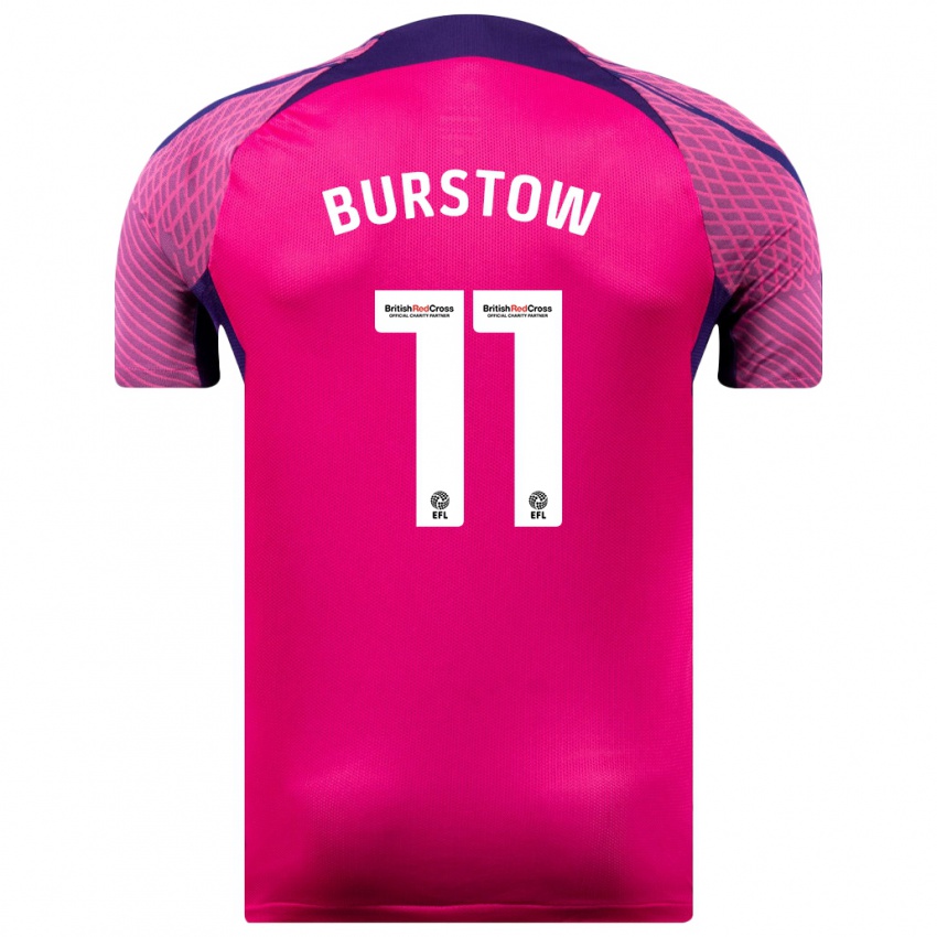 Herren Mason Burstow #11 Lila Auswärtstrikot Trikot 2023/24 T-Shirt Schweiz
