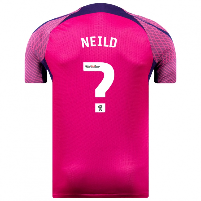 Herren Joe Neild #0 Lila Auswärtstrikot Trikot 2023/24 T-Shirt Schweiz