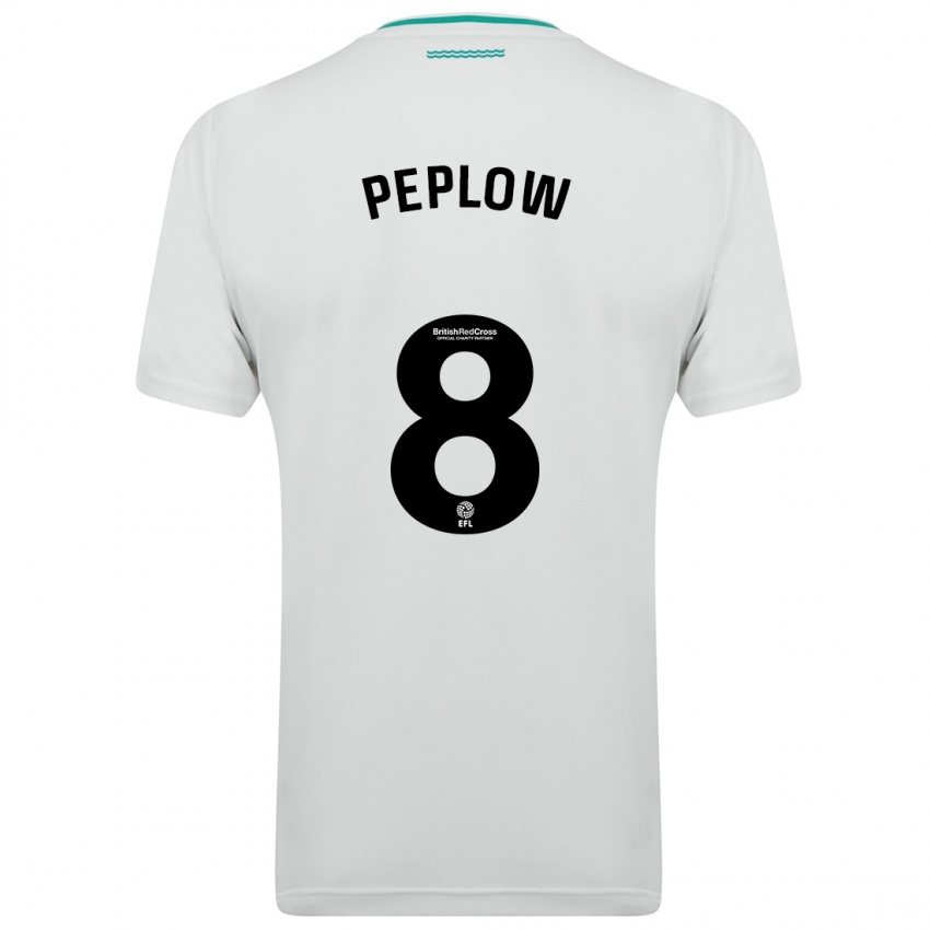 Herren Chloe Peplow #8 Weiß Auswärtstrikot Trikot 2023/24 T-Shirt Schweiz