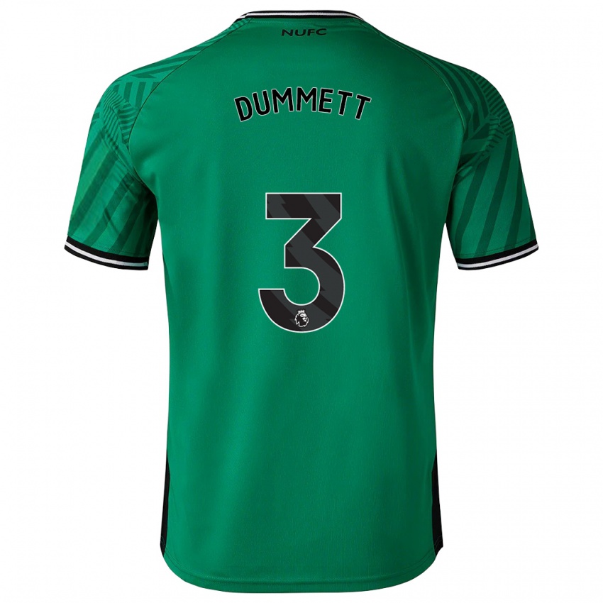 Herren Paul Dummett #3 Grün Auswärtstrikot Trikot 2023/24 T-Shirt Schweiz