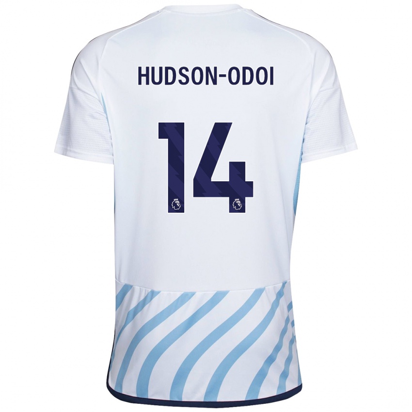 Herren Callum Hudson-Odoi #14 Weiß Blau Auswärtstrikot Trikot 2023/24 T-Shirt Schweiz