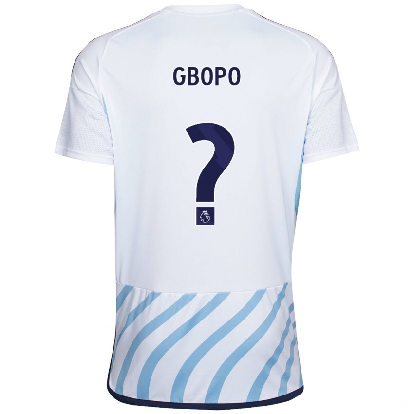 Herren Tony Gbopo #0 Weiß Blau Auswärtstrikot Trikot 2023/24 T-Shirt Schweiz