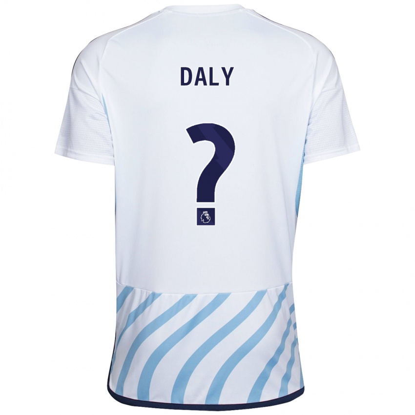 Herren Cormac Daly #0 Weiß Blau Auswärtstrikot Trikot 2023/24 T-Shirt Schweiz