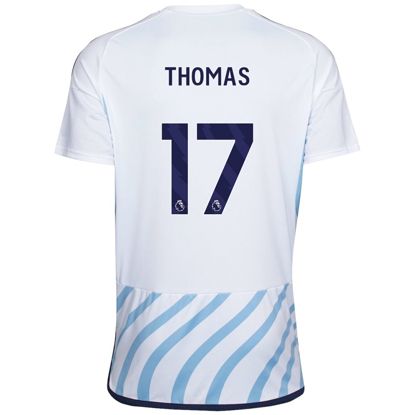 Herren Freya Thomas #17 Weiß Blau Auswärtstrikot Trikot 2023/24 T-Shirt Schweiz