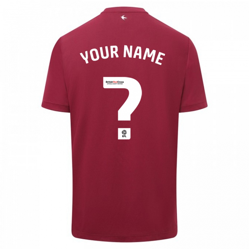 Herren Ihren Namen #0 Rot Auswärtstrikot Trikot 2023/24 T-Shirt Schweiz
