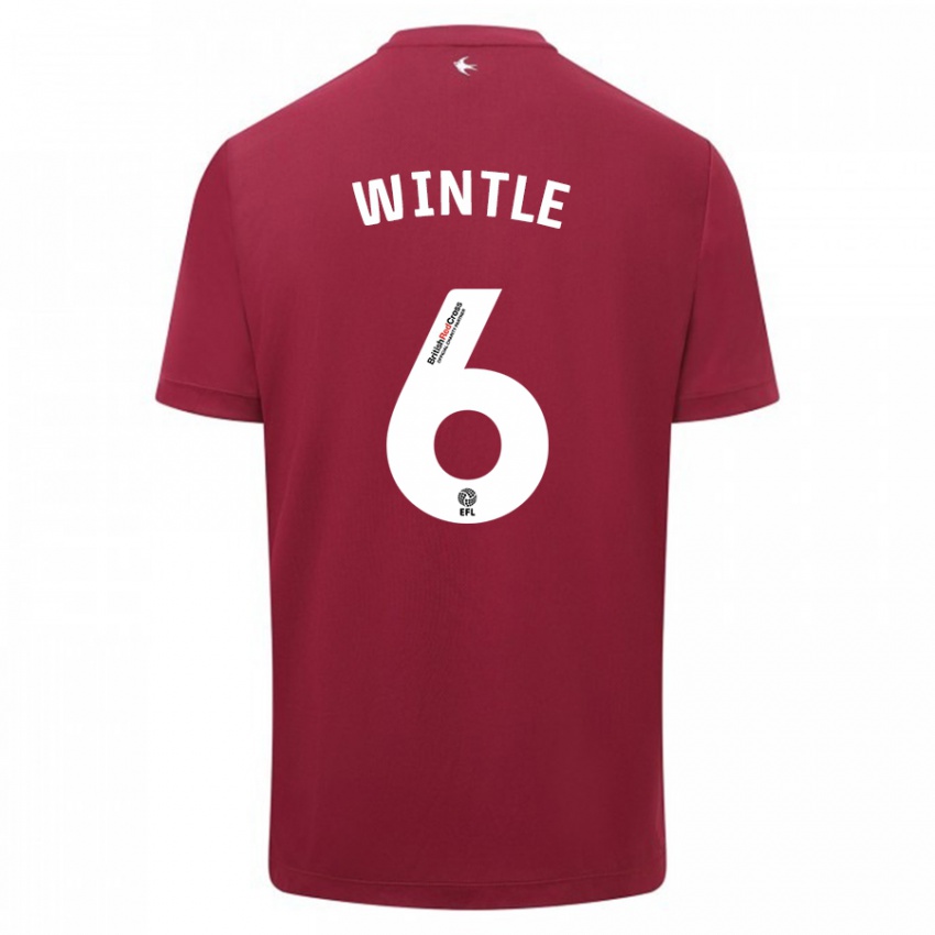 Herren Ryan Wintle #6 Rot Auswärtstrikot Trikot 2023/24 T-Shirt Schweiz