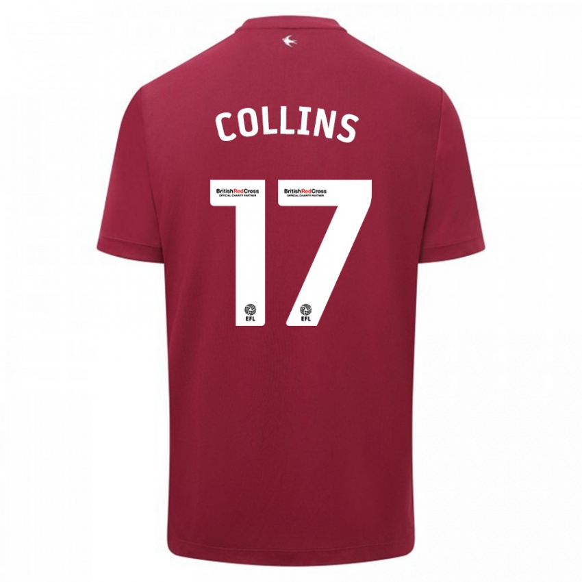 Herren Jamilu Collins #17 Rot Auswärtstrikot Trikot 2023/24 T-Shirt Schweiz