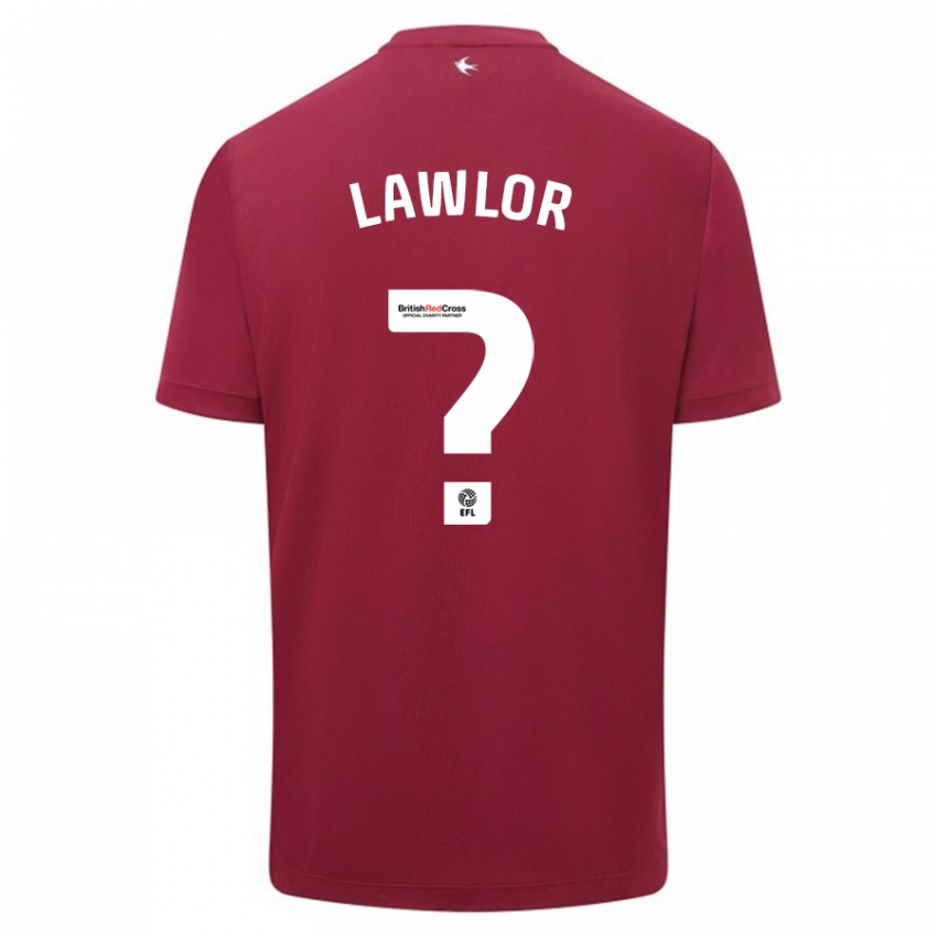 Herren Dylan Lawlor #0 Rot Auswärtstrikot Trikot 2023/24 T-Shirt Schweiz