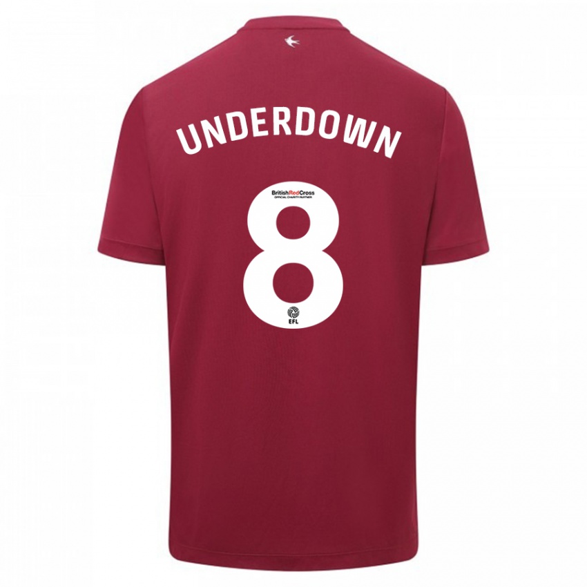 Herren Kanisha Underdown #8 Rot Auswärtstrikot Trikot 2023/24 T-Shirt Schweiz