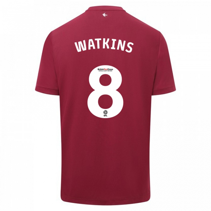 Herren Seren Watkins #8 Rot Auswärtstrikot Trikot 2023/24 T-Shirt Schweiz