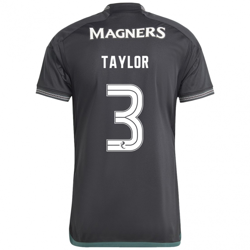 Herren Greg Taylor #3 Schwarz Auswärtstrikot Trikot 2023/24 T-Shirt Schweiz