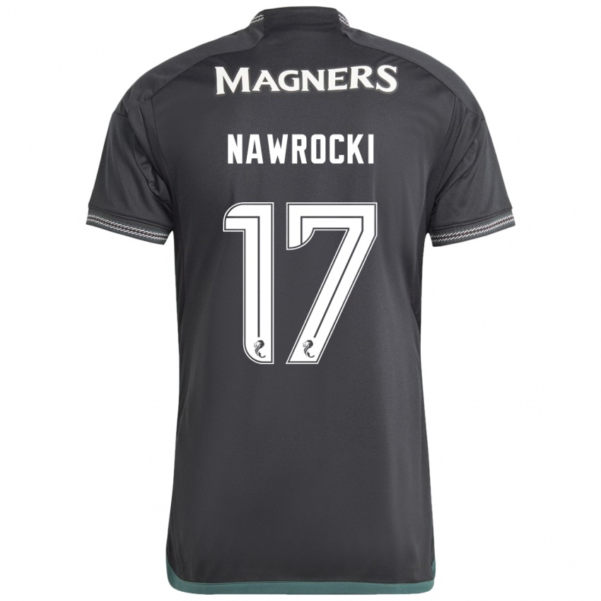 Herren Maik Nawrocki #17 Schwarz Auswärtstrikot Trikot 2023/24 T-Shirt Schweiz