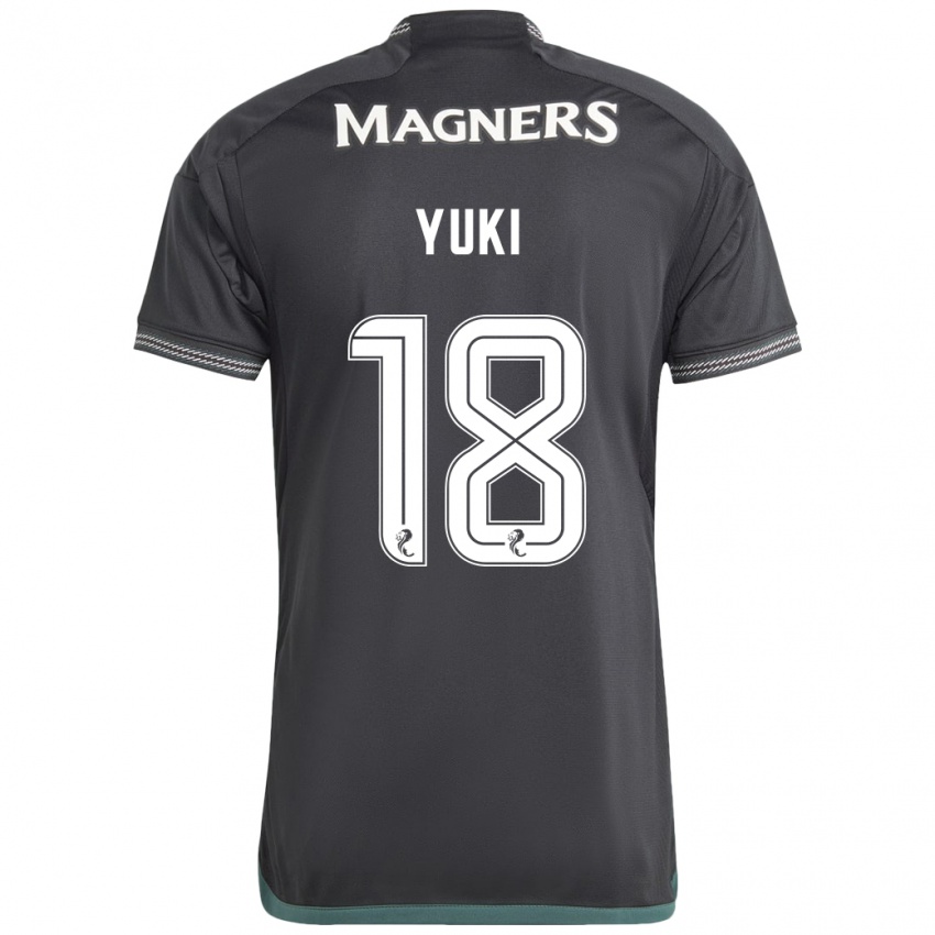 Herren Yuki Kobayashi #18 Schwarz Auswärtstrikot Trikot 2023/24 T-Shirt Schweiz