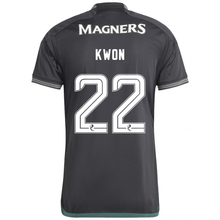 Herren Hyeok-Kyu Kwon #22 Schwarz Auswärtstrikot Trikot 2023/24 T-Shirt Schweiz