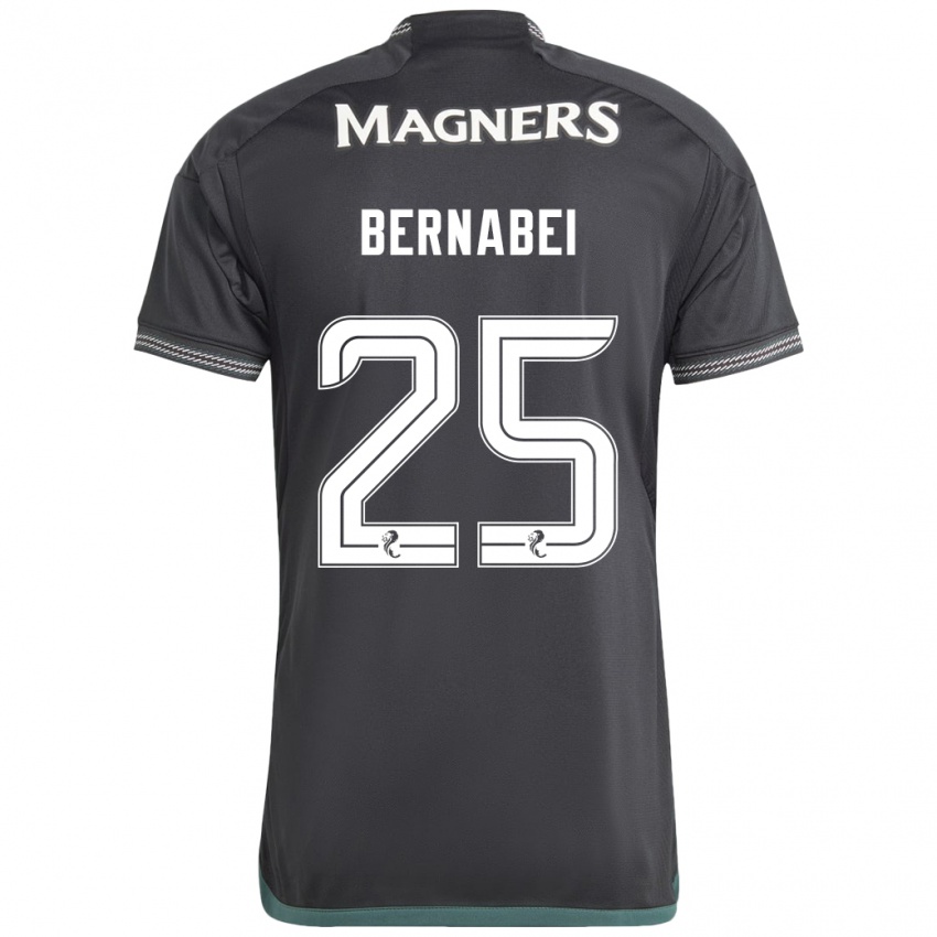 Herren Alexandro Bernabéi #25 Schwarz Auswärtstrikot Trikot 2023/24 T-Shirt Schweiz