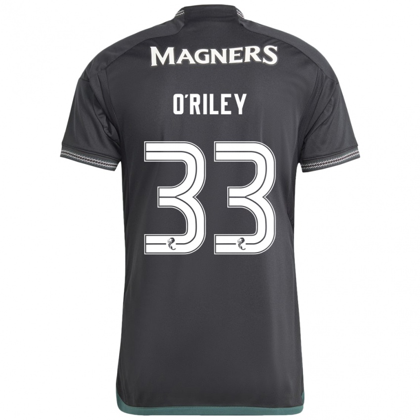 Herren Matt O'riley #33 Schwarz Auswärtstrikot Trikot 2023/24 T-Shirt Schweiz