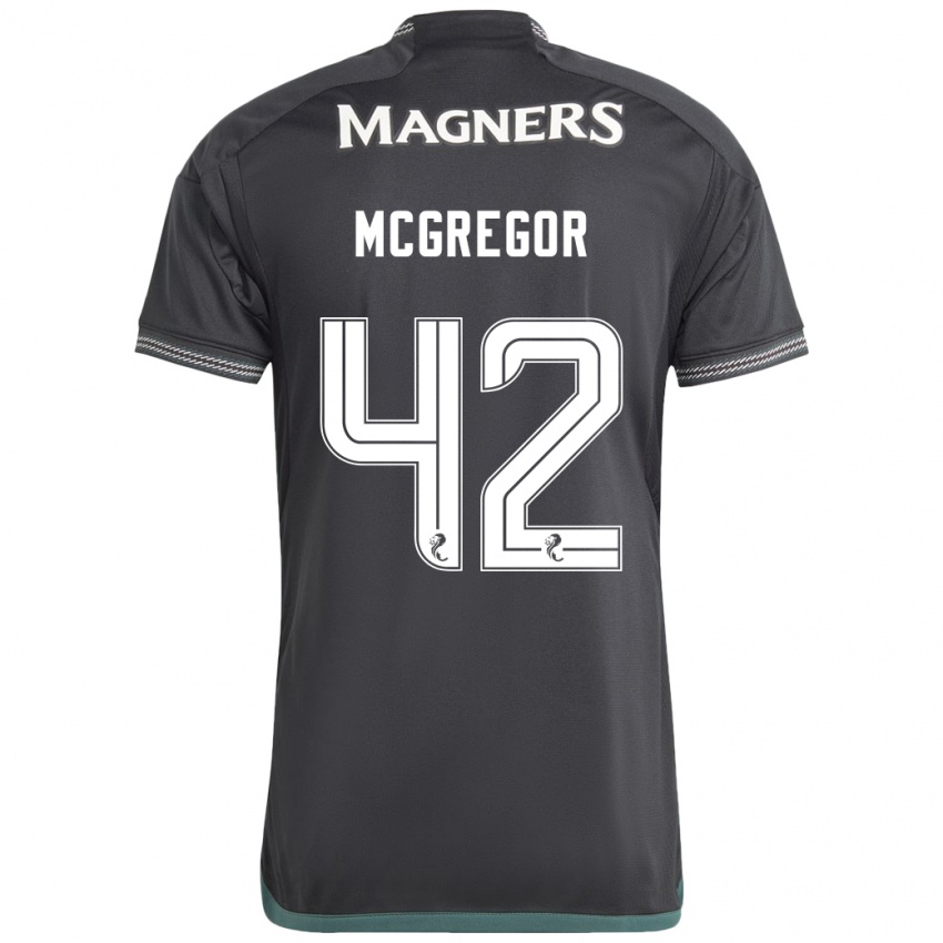 Herren Callum Mcgregor #42 Schwarz Auswärtstrikot Trikot 2023/24 T-Shirt Schweiz