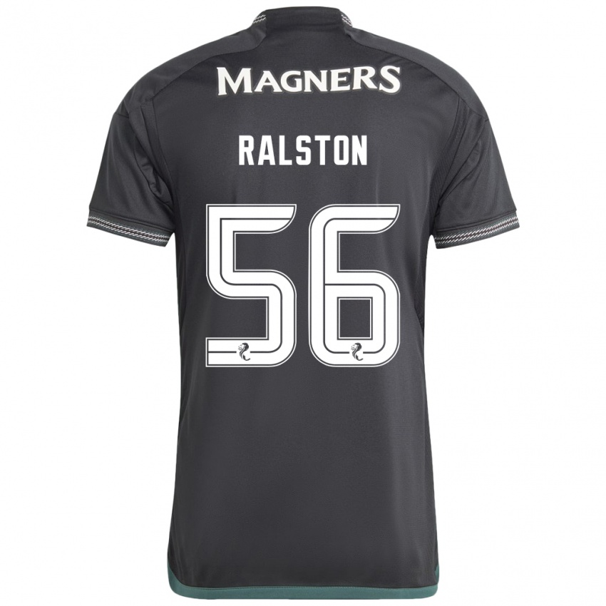 Herren Anthony Ralston #56 Schwarz Auswärtstrikot Trikot 2023/24 T-Shirt Schweiz