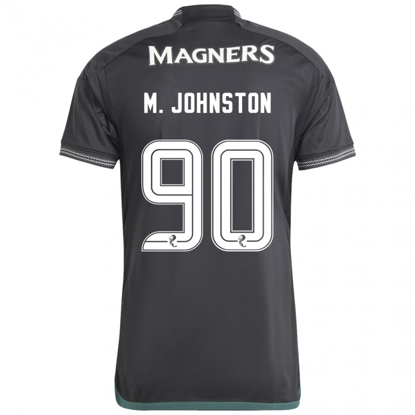 Herren Mikey Johnston #90 Schwarz Auswärtstrikot Trikot 2023/24 T-Shirt Schweiz