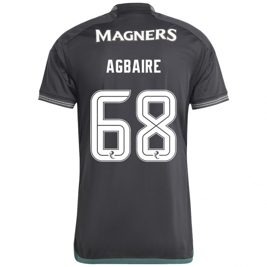 Herren Lenny Agbaire #68 Schwarz Auswärtstrikot Trikot 2023/24 T-Shirt Schweiz