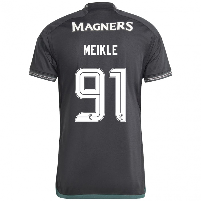 Herren Jamie Meikle #91 Schwarz Auswärtstrikot Trikot 2023/24 T-Shirt Schweiz