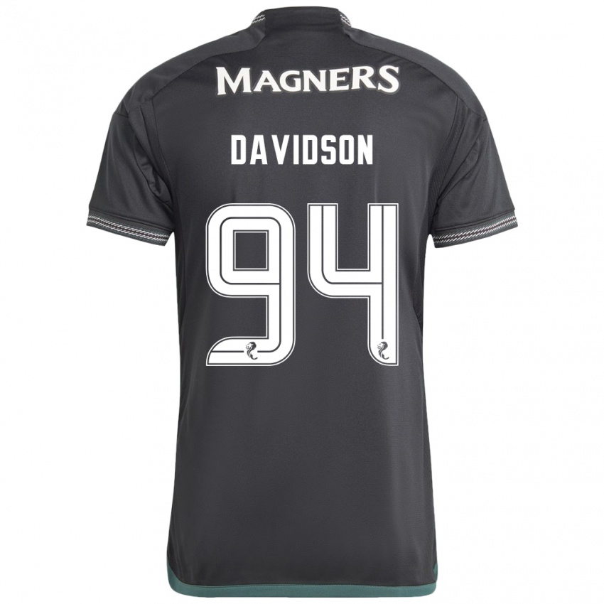 Herren Alasdair Davidson #94 Schwarz Auswärtstrikot Trikot 2023/24 T-Shirt Schweiz