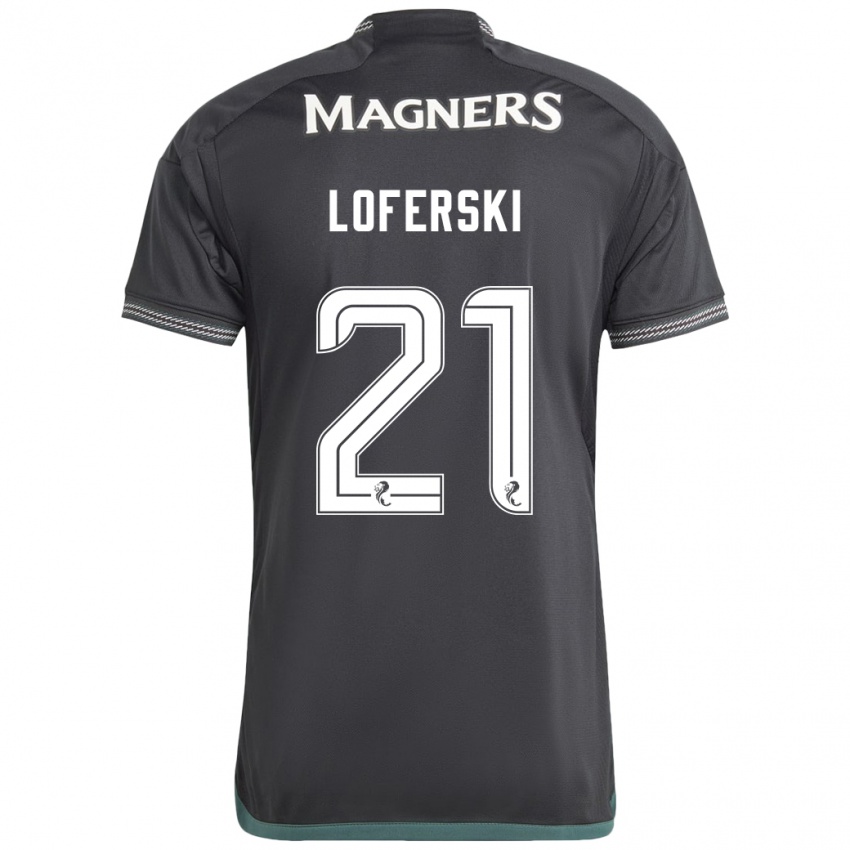 Herren Kit Loferski #21 Schwarz Auswärtstrikot Trikot 2023/24 T-Shirt Schweiz