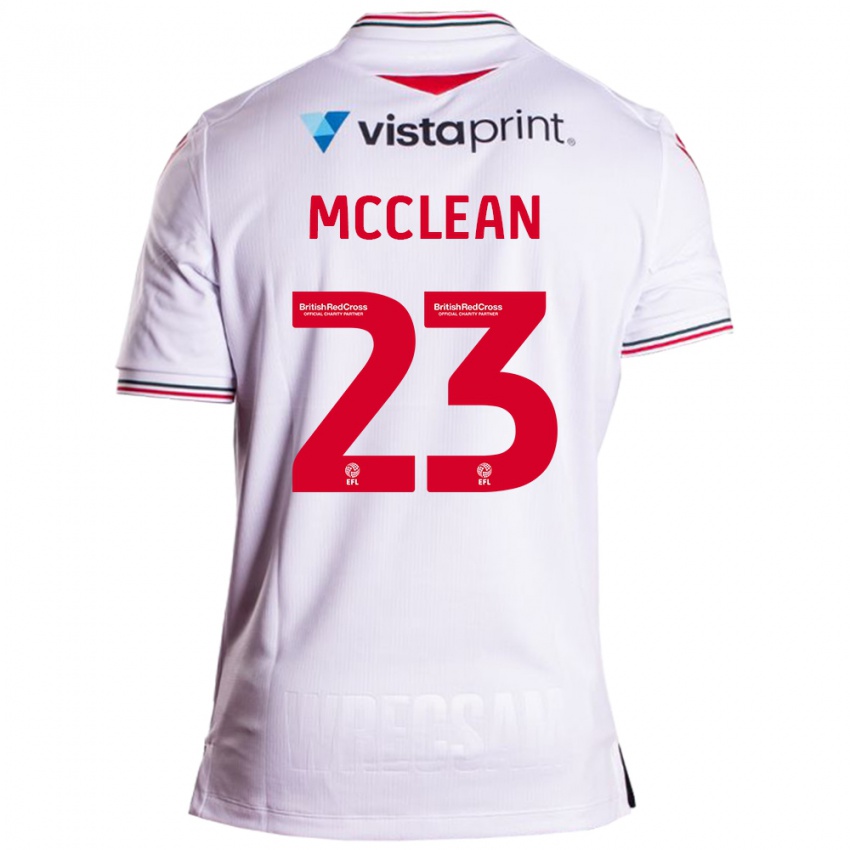 Herren James Mcclean #23 Weiß Auswärtstrikot Trikot 2023/24 T-Shirt Schweiz