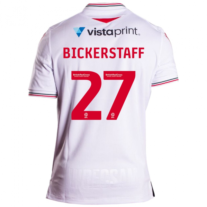 Herren Jake Bickerstaff #27 Weiß Auswärtstrikot Trikot 2023/24 T-Shirt Schweiz