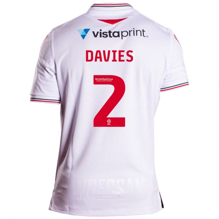 Herren Phoebe Davies #2 Weiß Auswärtstrikot Trikot 2023/24 T-Shirt Schweiz
