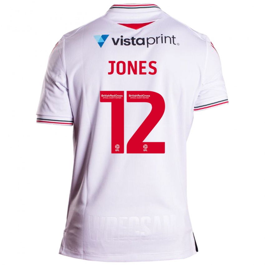 Herren Carra Jones #12 Weiß Auswärtstrikot Trikot 2023/24 T-Shirt Schweiz