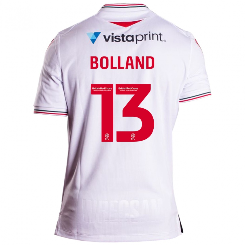 Herren Charlotte Bolland #13 Weiß Auswärtstrikot Trikot 2023/24 T-Shirt Schweiz